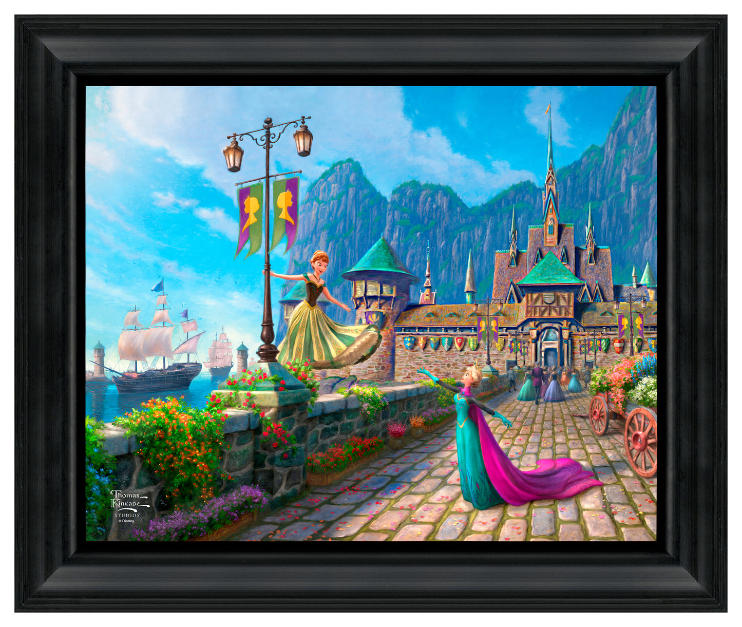Disney Frozen Celebration in Arendelle - 16" x 20" Brushstroke Vignette