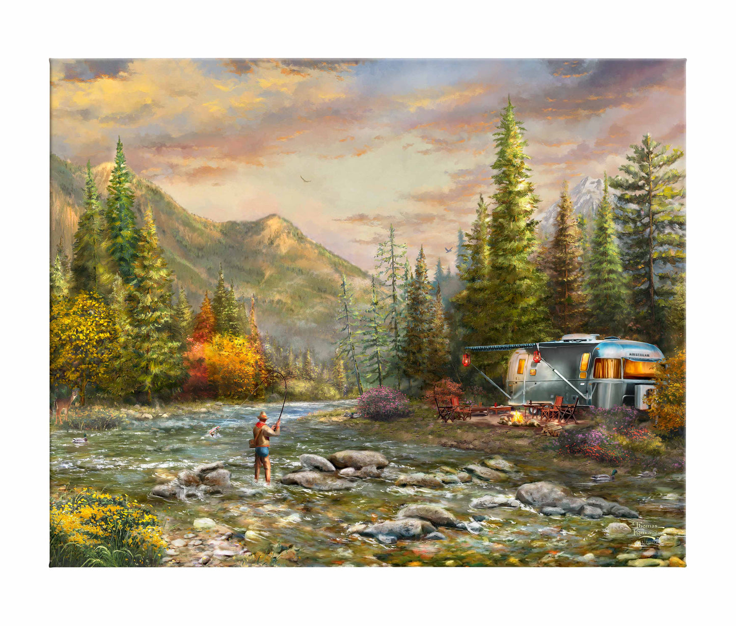 Living the Dream AirstreamÂ® I - 24" x 30" Gallery Wrapped Canvas