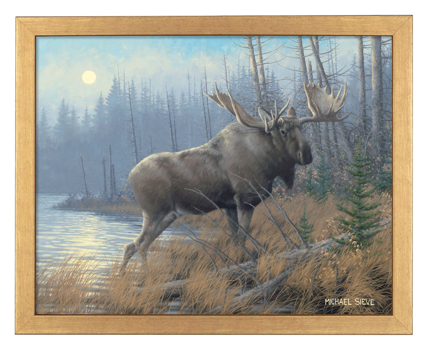 Out of the Mist Moose - Art Prints