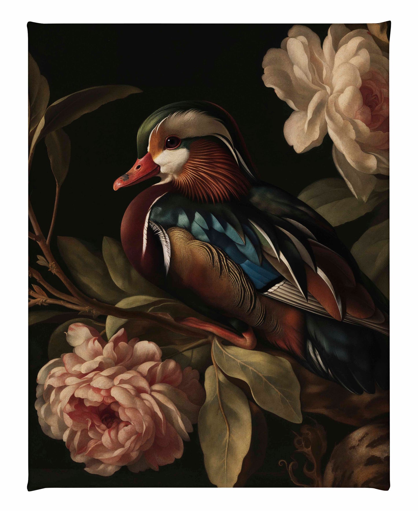 172313_CGW Opulent Harmony - Wood Duck with Blossoms 16X20 Gallery Wrap Canvas.jpg