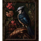 Elegance in Bloom - Blue Jay Amongst Flora - Limited Edition Canvas