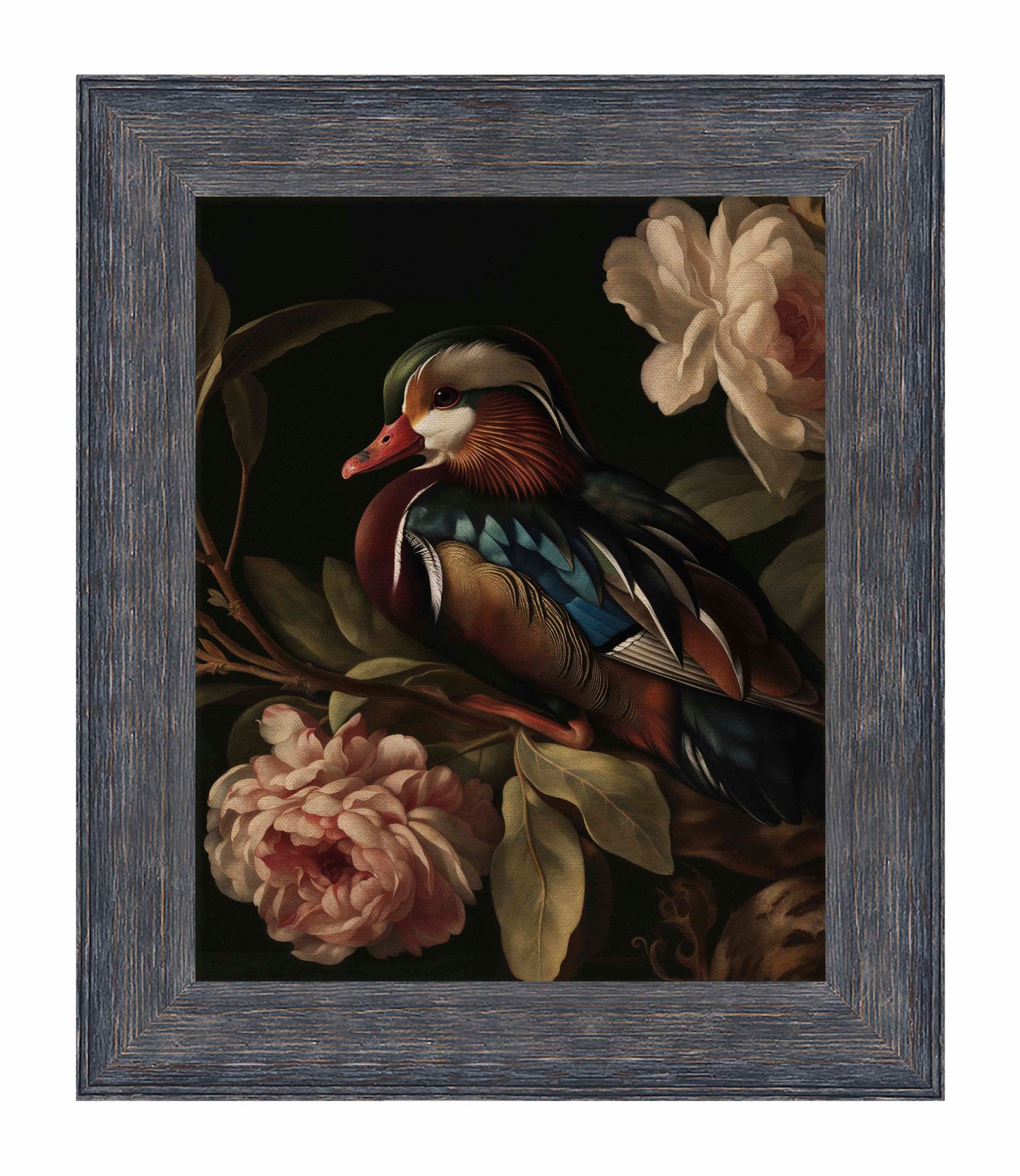 172875_CNF Opulent Harmony - Wood Duck with Blossoms 16X20 SN ED_SIZE 95 Canvas FRMD RUSTIC LANCASTER.jpg