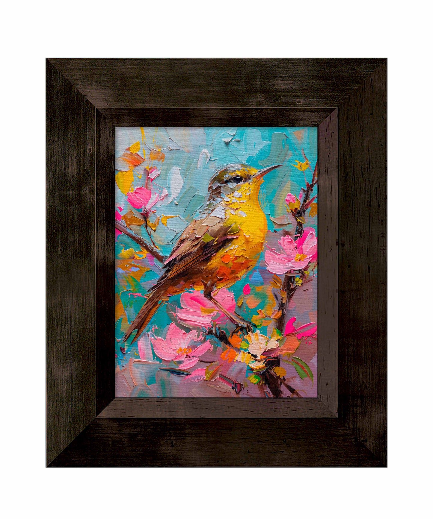 Spring Symphony - Warbler Among Blossoms - Limited Edition Canvas