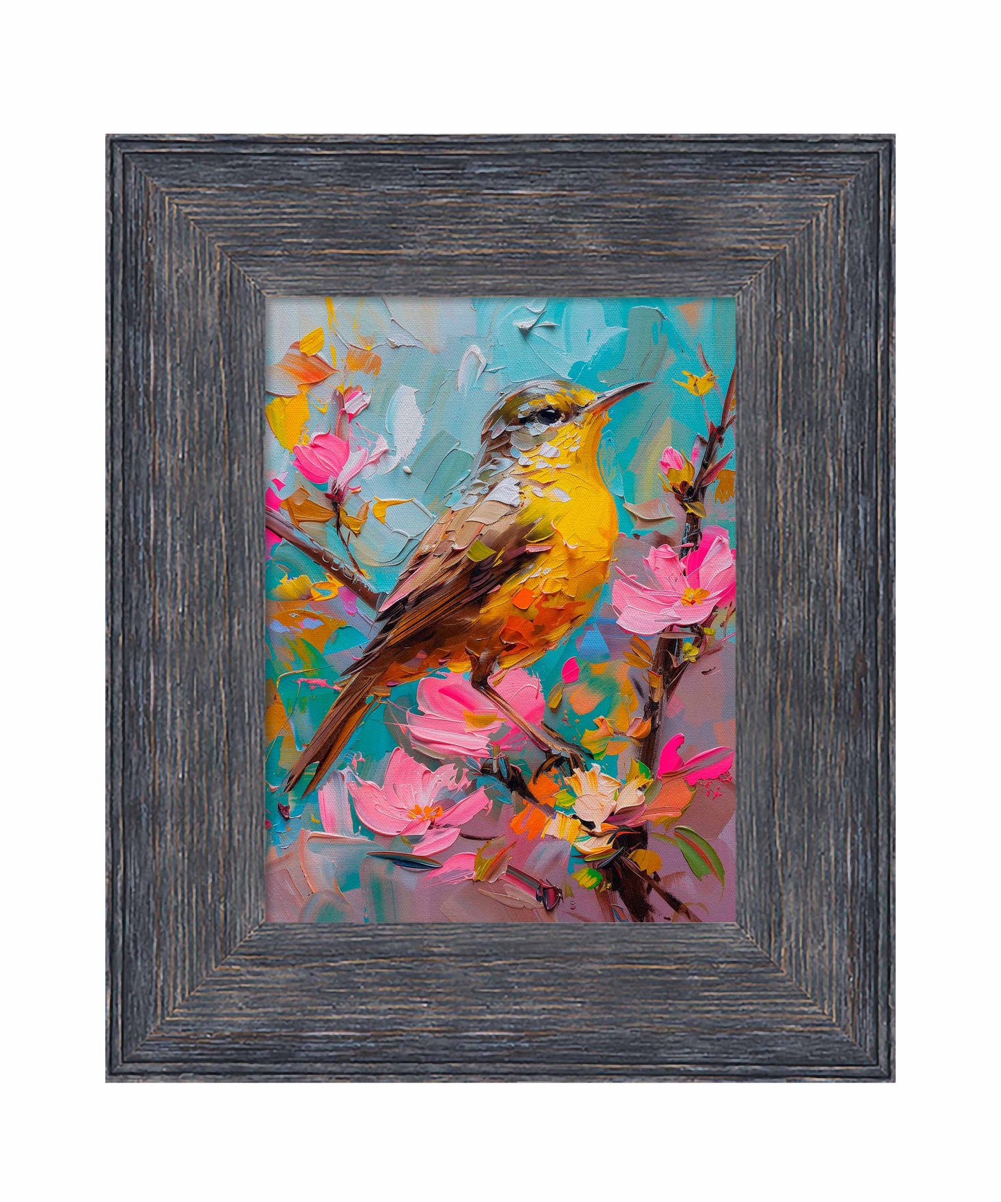 Spring Symphony - Warbler Among Blossoms - Limited Edition Canvas