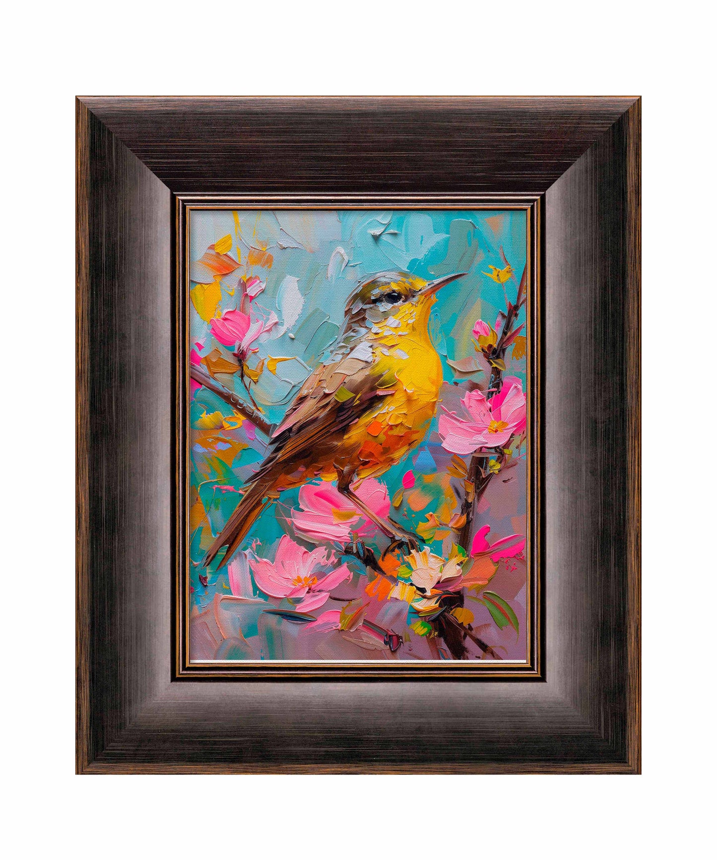 Spring Symphony - Warbler Among Blossoms - Limited Edition Canvas
