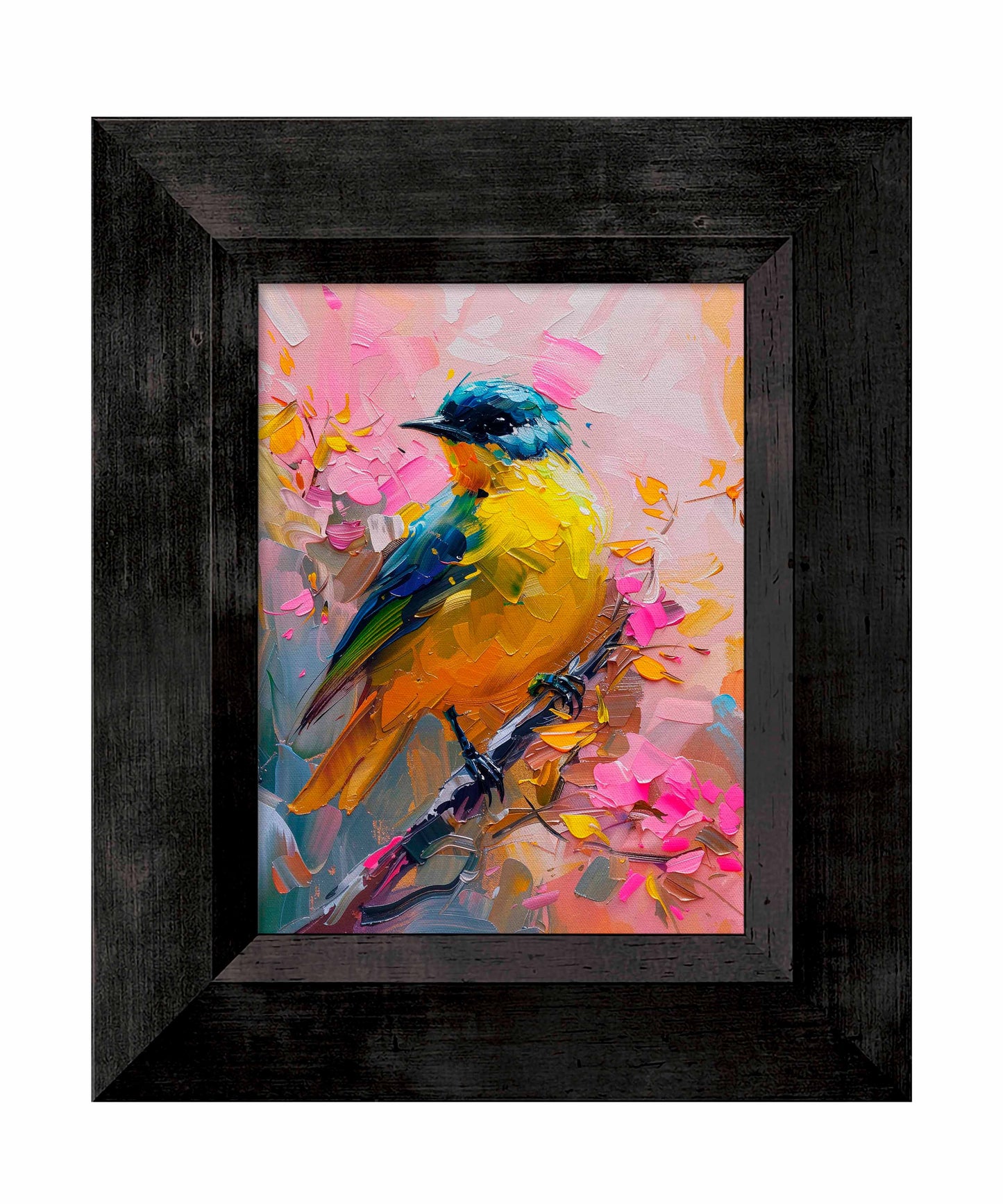 Vibrant Harmony - Songbird in Bloom - Limited Edition Canvas