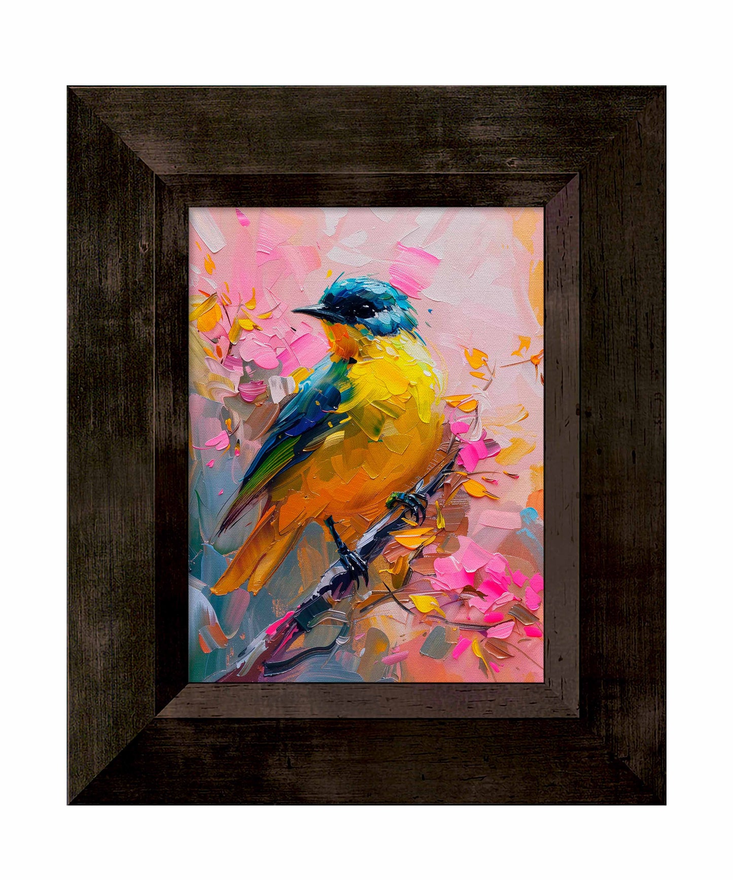 Vibrant Harmony - Songbird in Bloom - Limited Edition Canvas