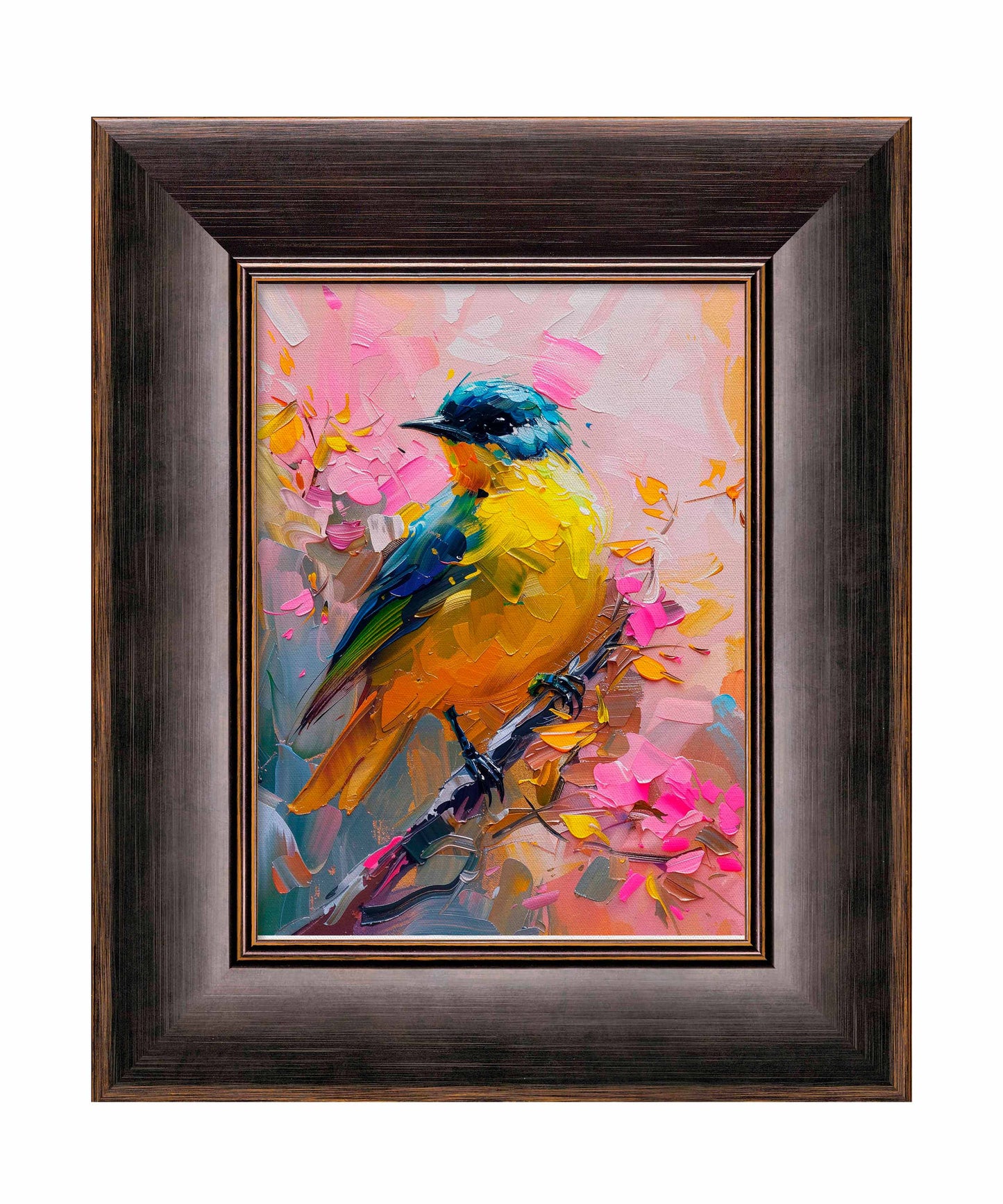 Vibrant Harmony - Songbird in Bloom - Limited Edition Canvas