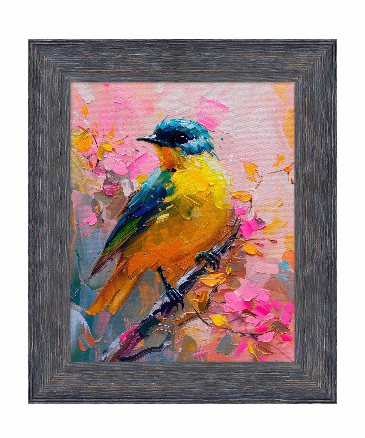 Vibrant Harmony - Songbird in Bloom - Limited Edition Canvas