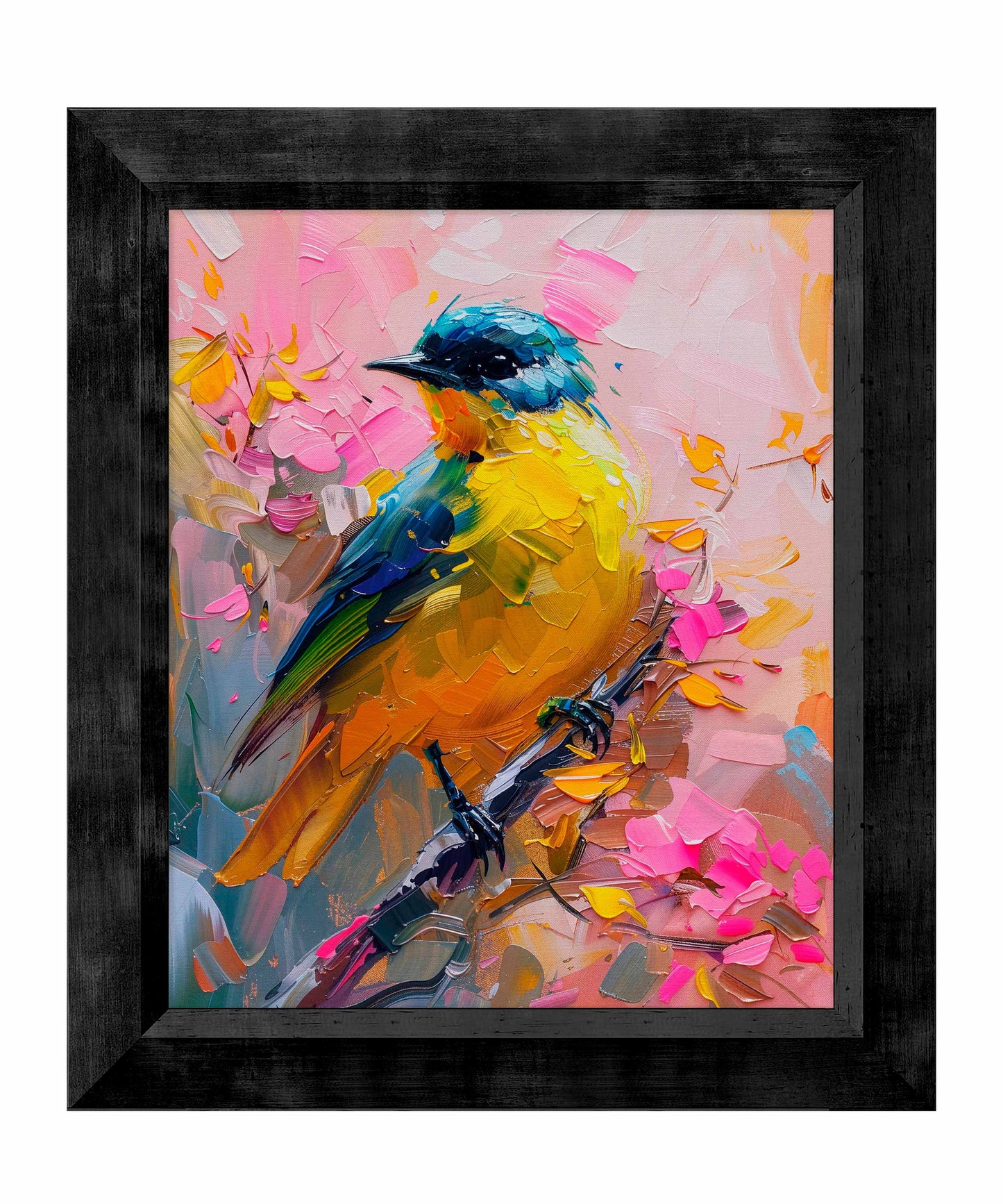 Vibrant Harmony - Songbird in Bloom - Limited Edition Canvas