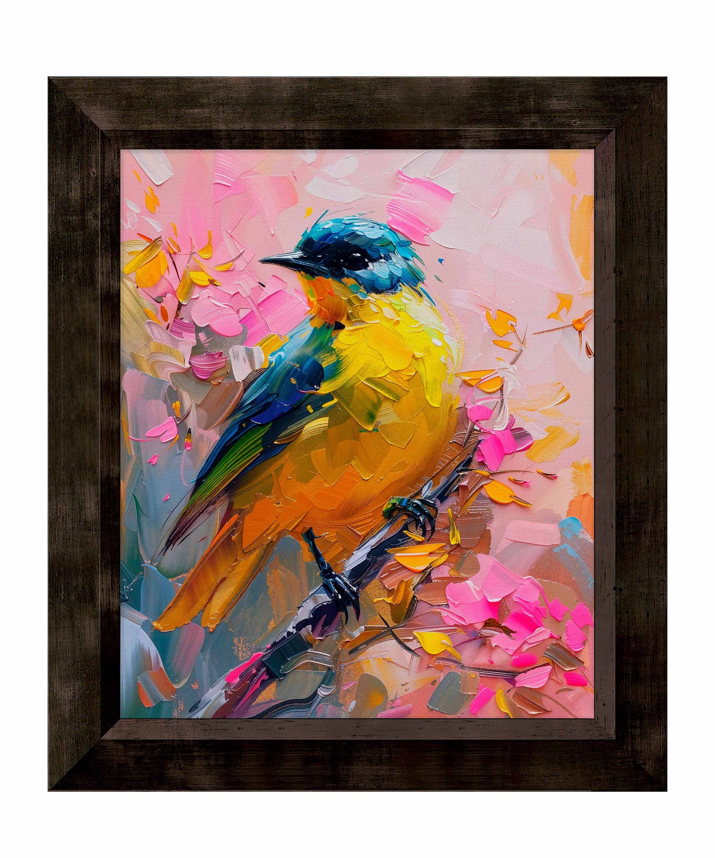 Vibrant Harmony - Songbird in Bloom - Limited Edition Canvas
