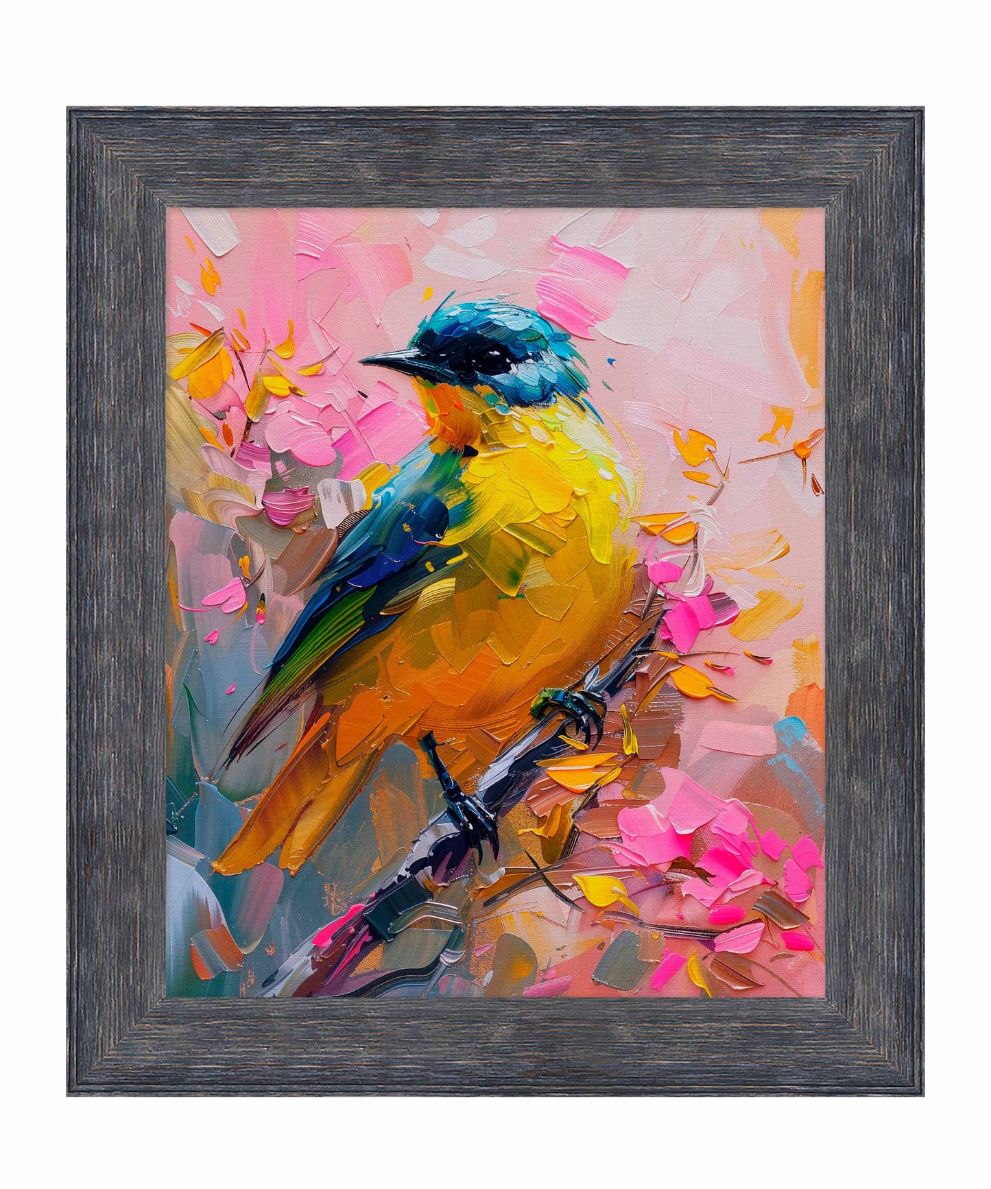 Vibrant Harmony - Songbird in Bloom - Limited Edition Canvas