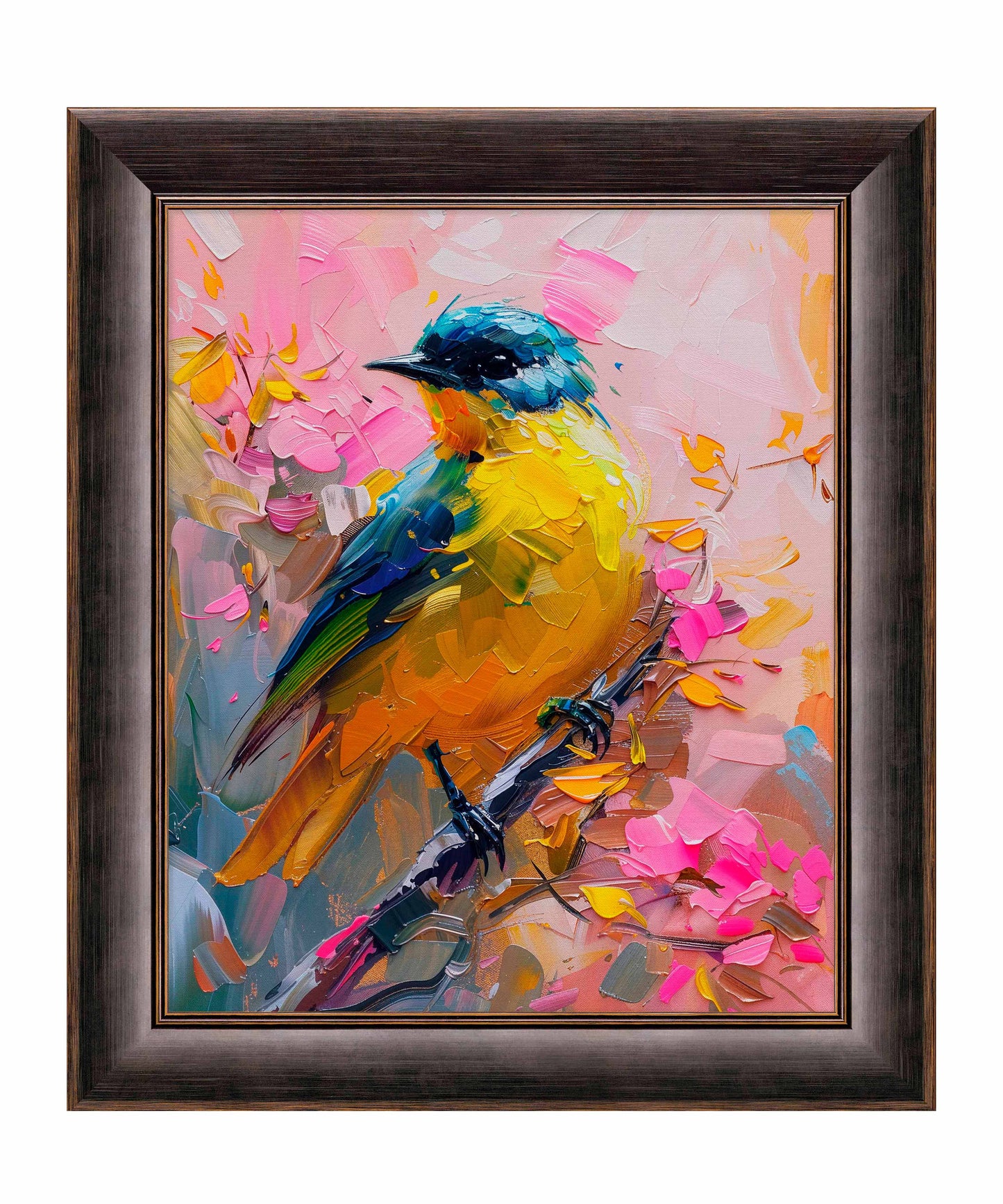 Vibrant Harmony - Songbird in Bloom - Limited Edition Canvas