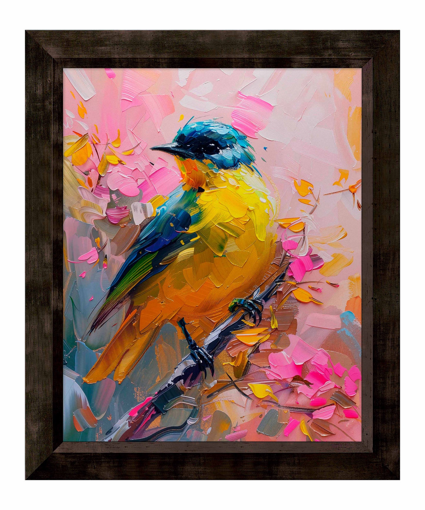 Vibrant Harmony - Songbird in Bloom - Limited Edition Canvas