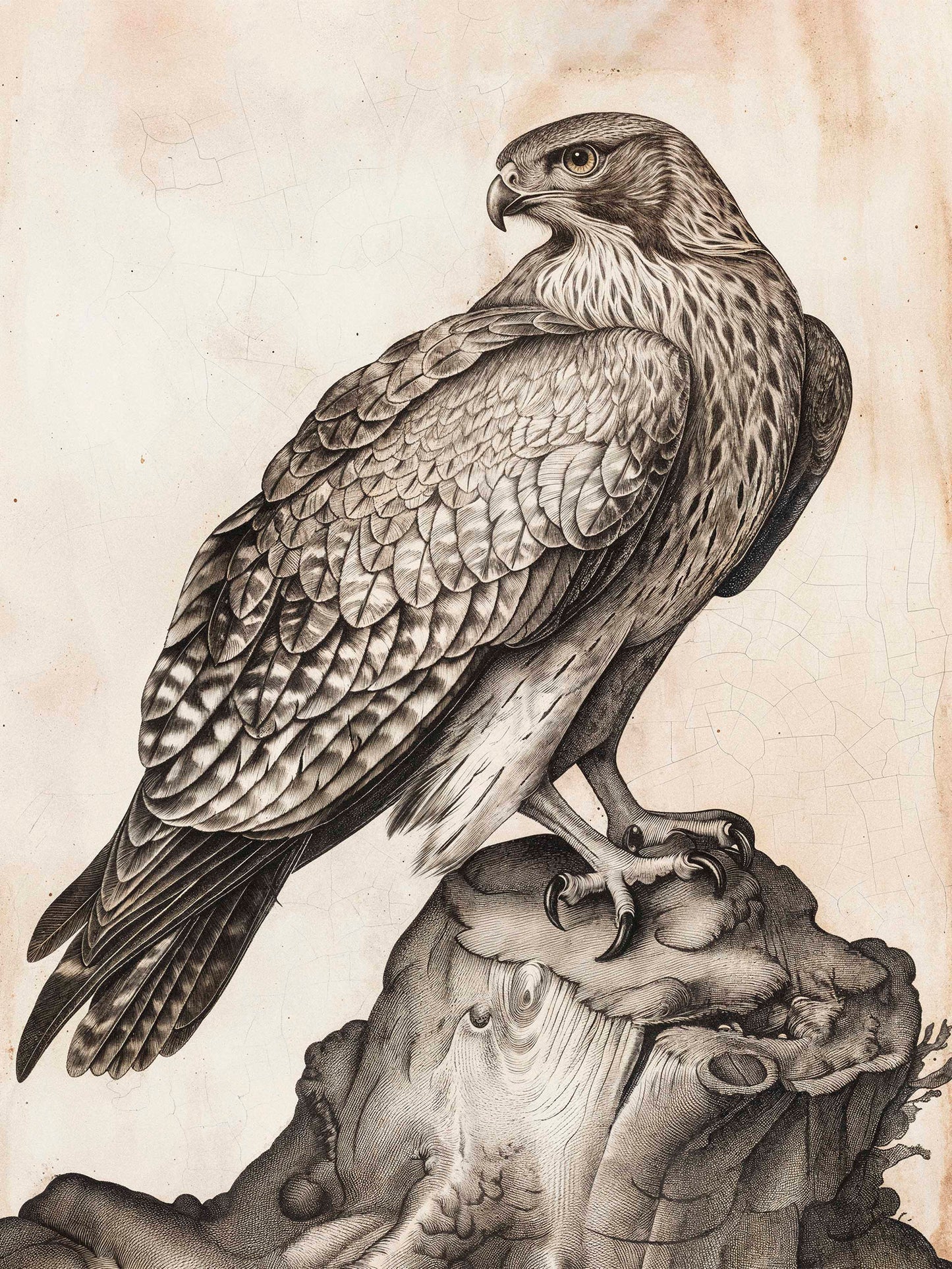 Majestic Sentinel - Hawk - Limited Edition Canvas