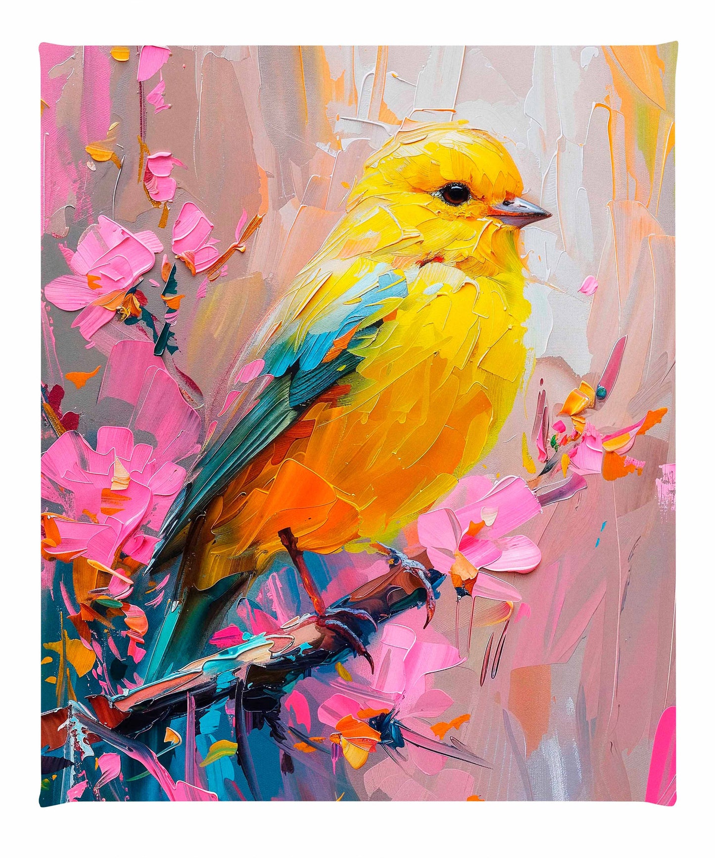 Sunlit Song - Warbler - Gallery Wrapped Canvas