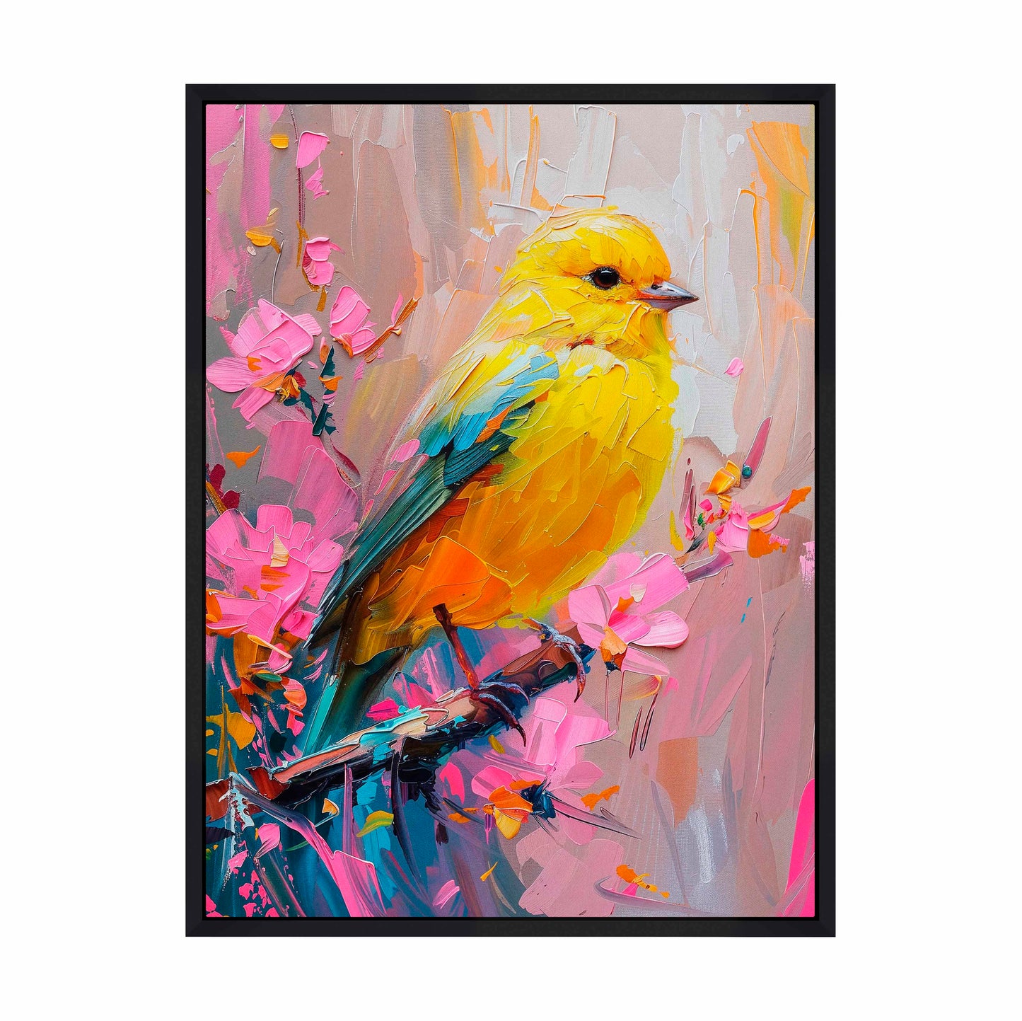 Sunlit Song - Warbler - Gallery Wrapped Canvas
