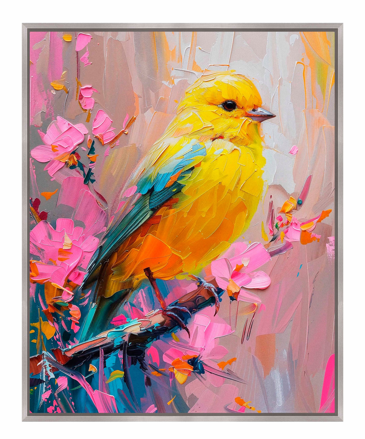 Sunlit Song - Warbler - Gallery Wrapped Canvas