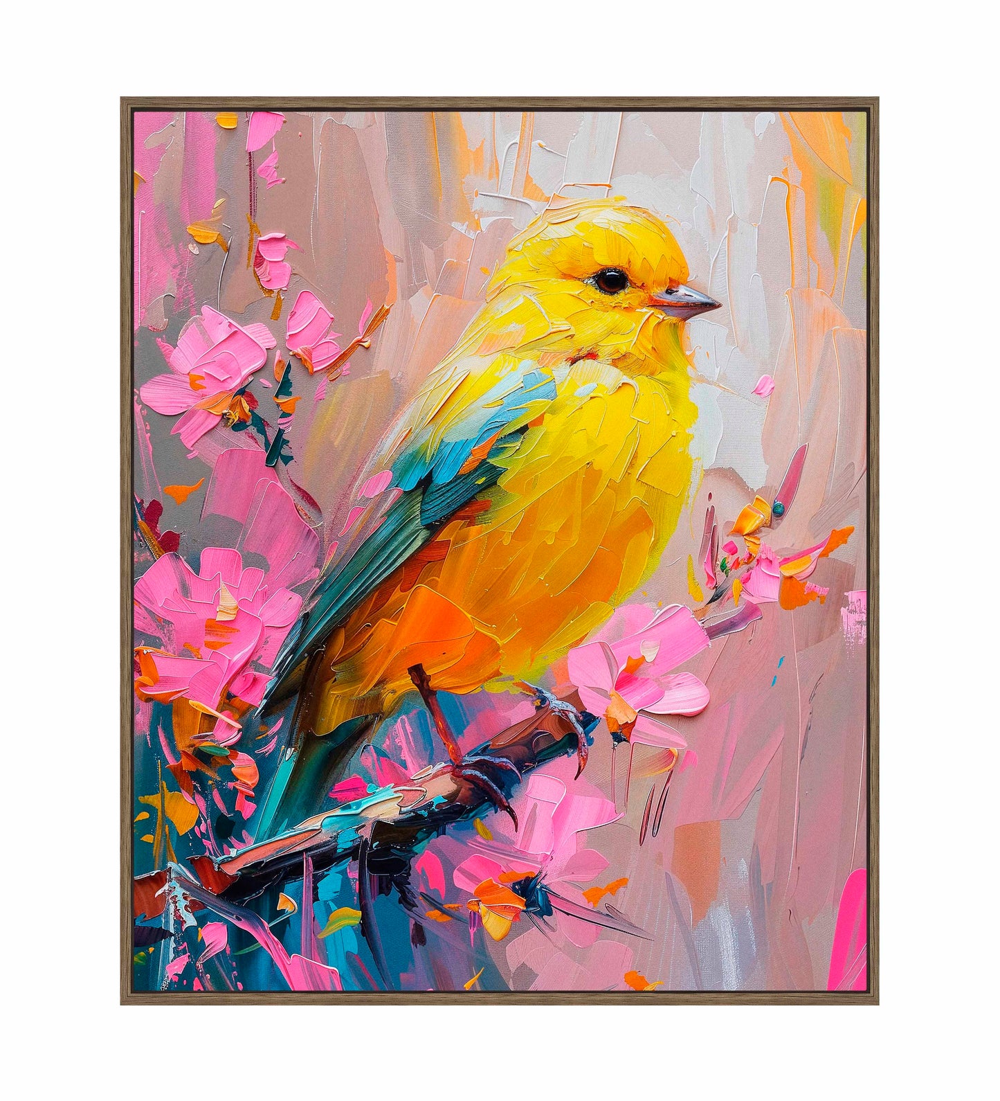 Sunlit Song - Warbler - Gallery Wrapped Canvas