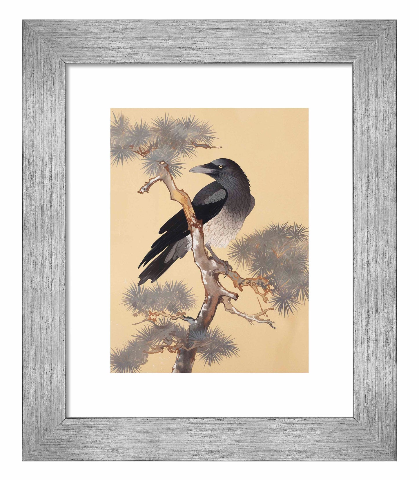 Mystic Watcher - Raven in Pine Grove - Art Prints