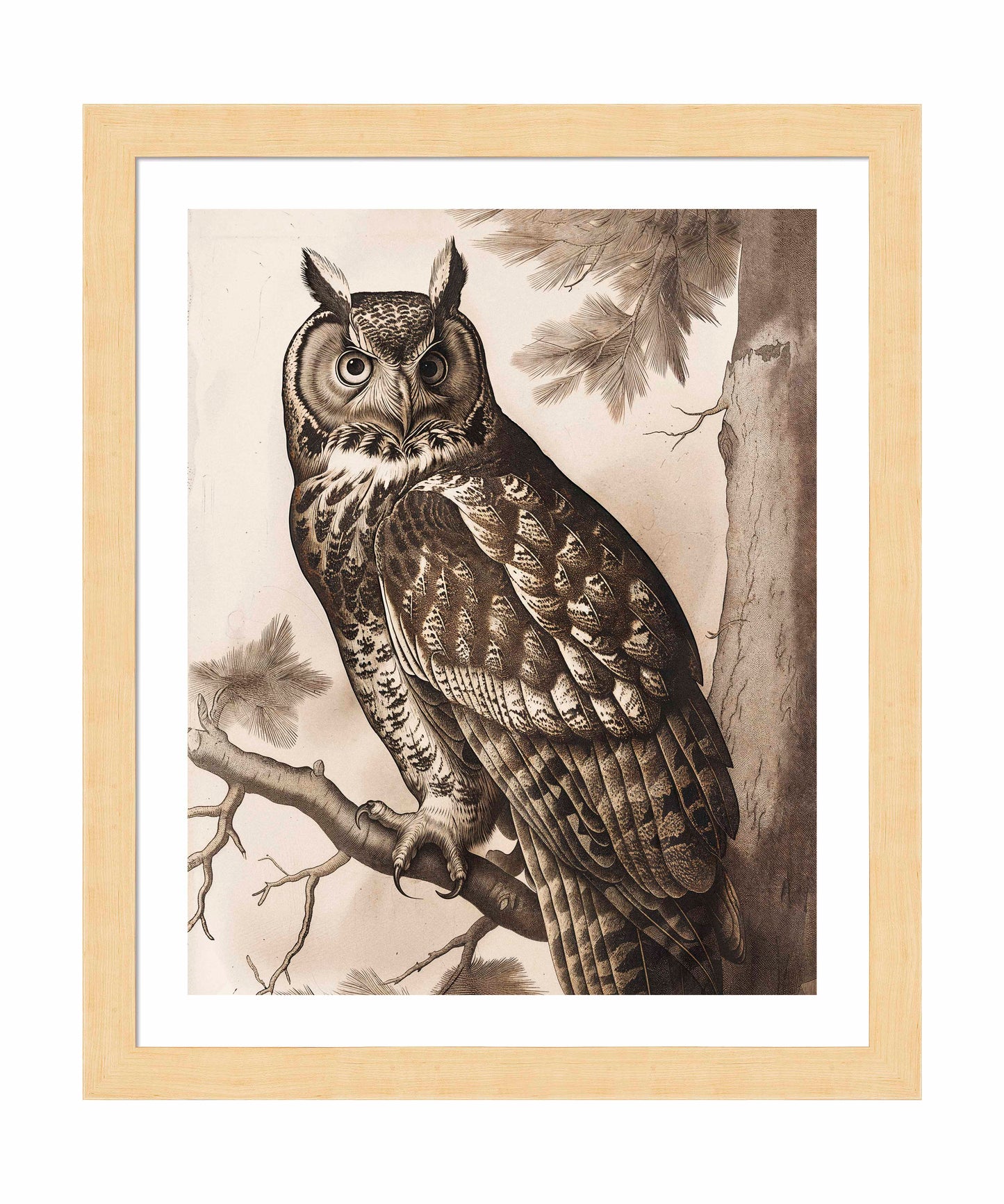 Silent Guardian - Great Horned Owl - Art Prints