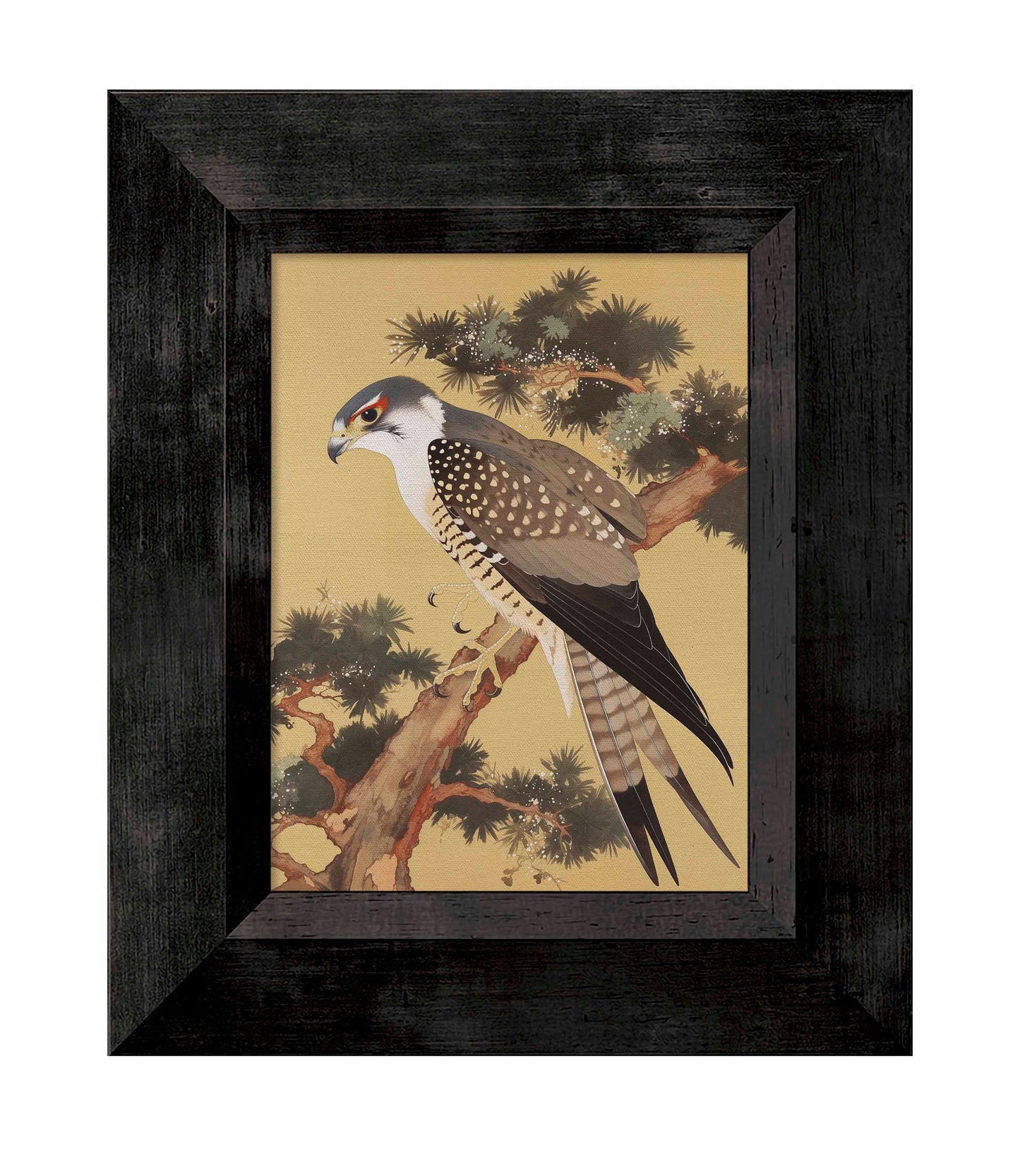 Graceful Sentinel - Falcon in Pine Grove - Limited Edition Canvas