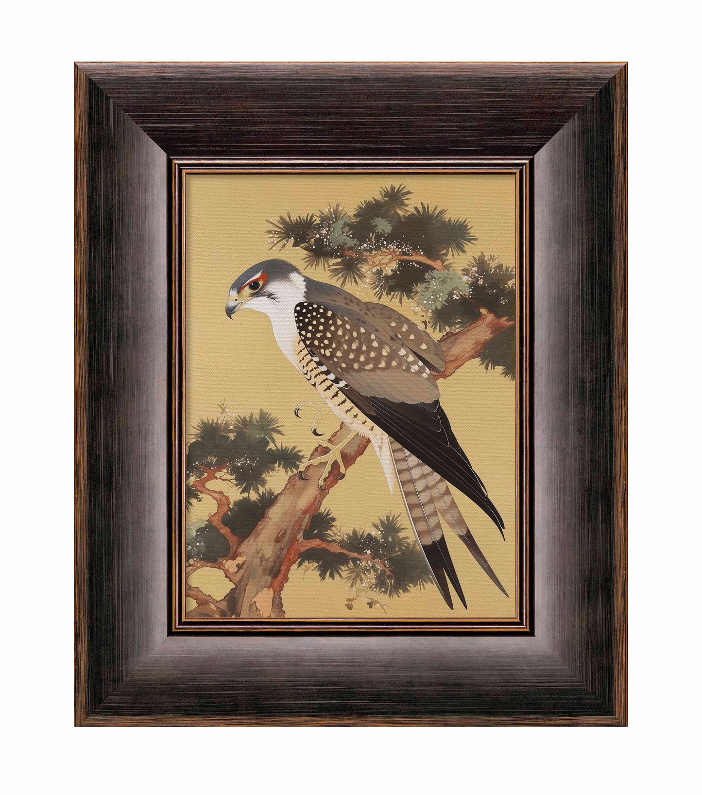Graceful Sentinel - Falcon in Pine Grove - Limited Edition Canvas