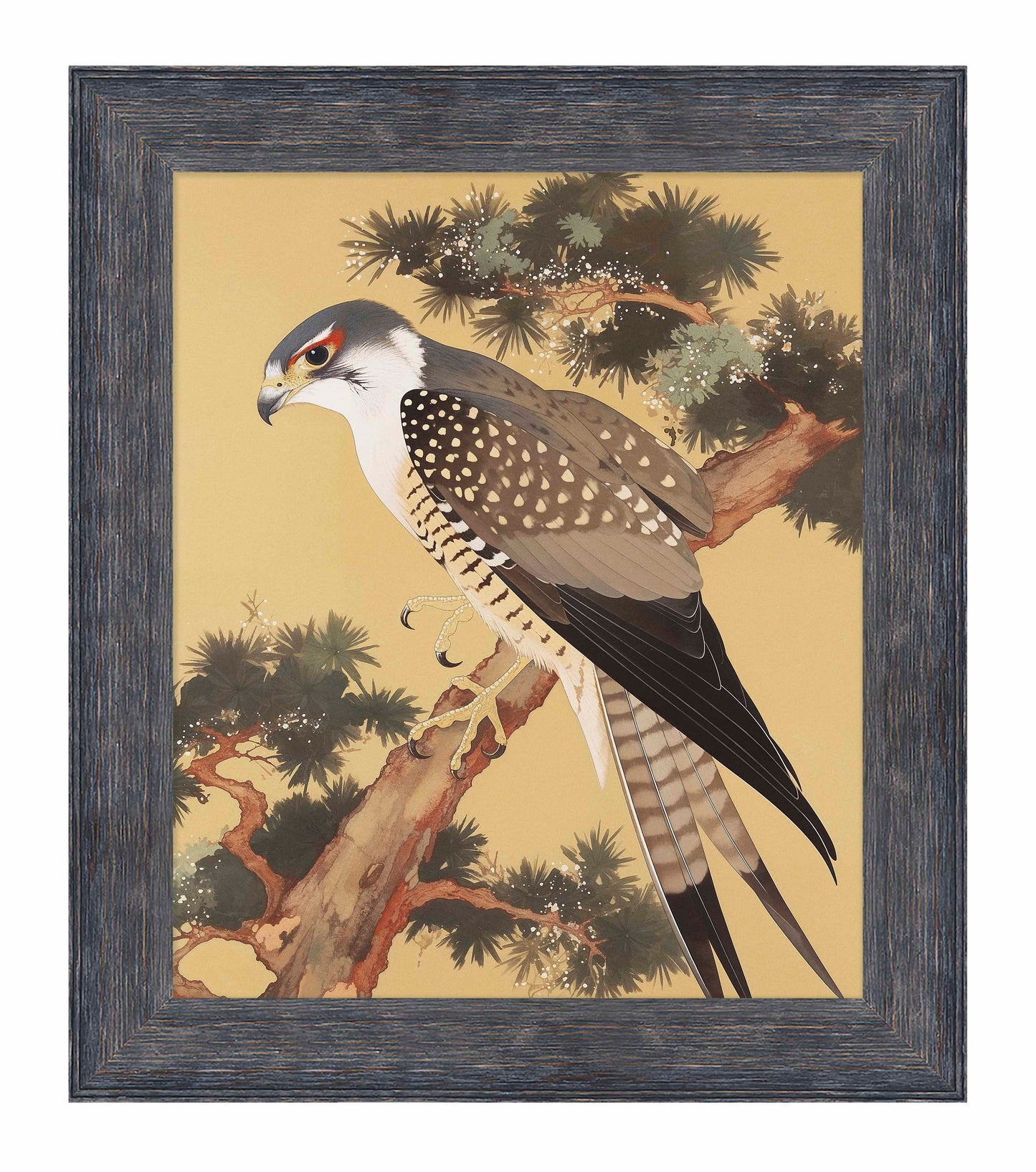 Graceful Sentinel - Falcon in Pine Grove - Limited Edition Canvas