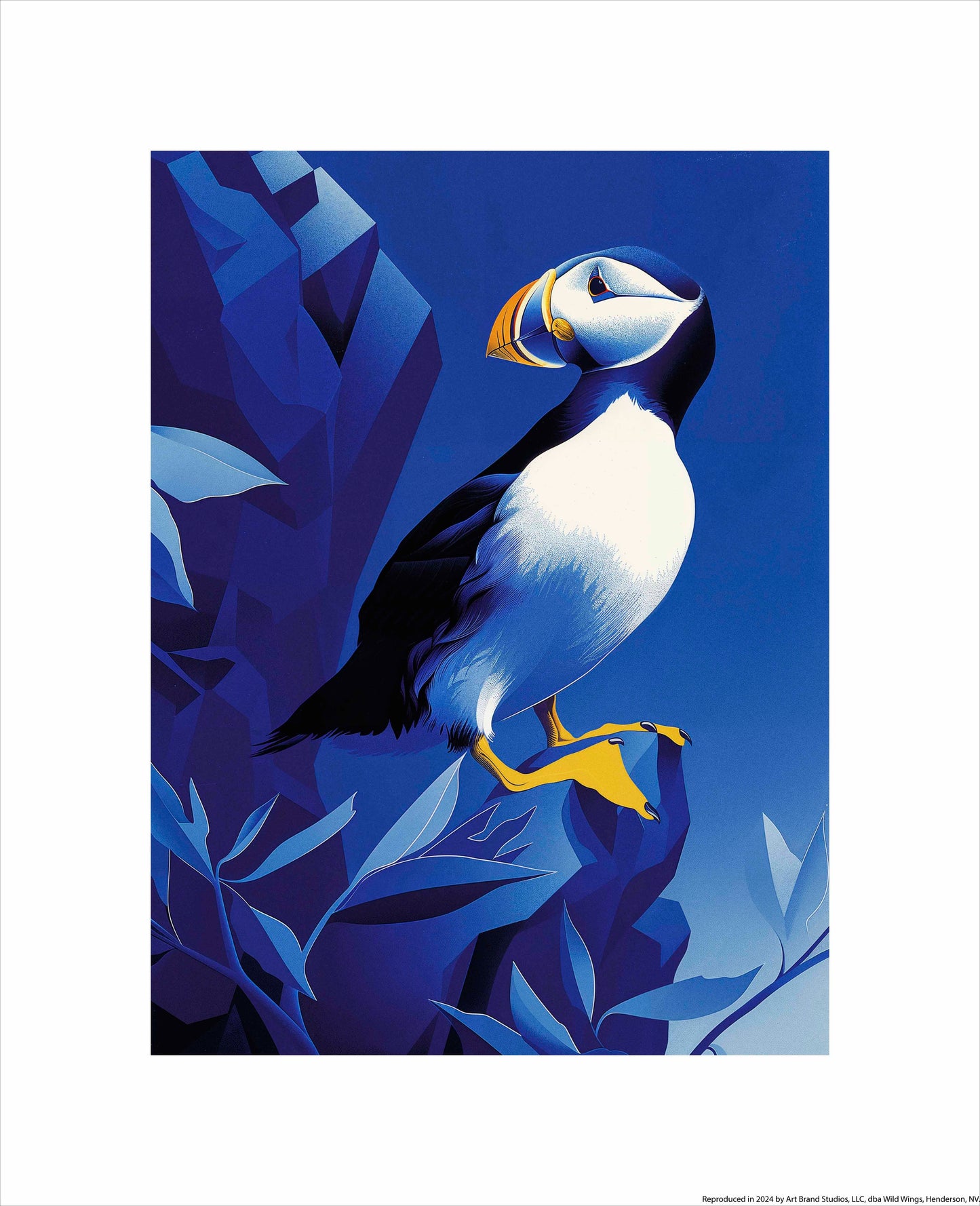 Arctic Sentinel - Puffin on Rocky Cliff - Art Prints
