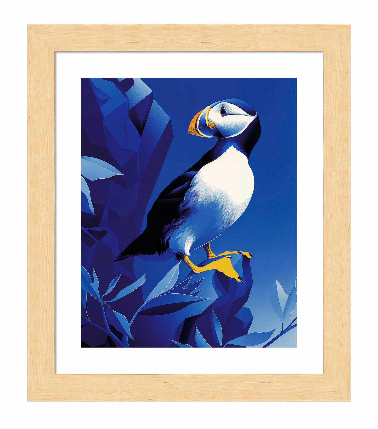 Arctic Sentinel - Puffin on Rocky Cliff - Art Prints