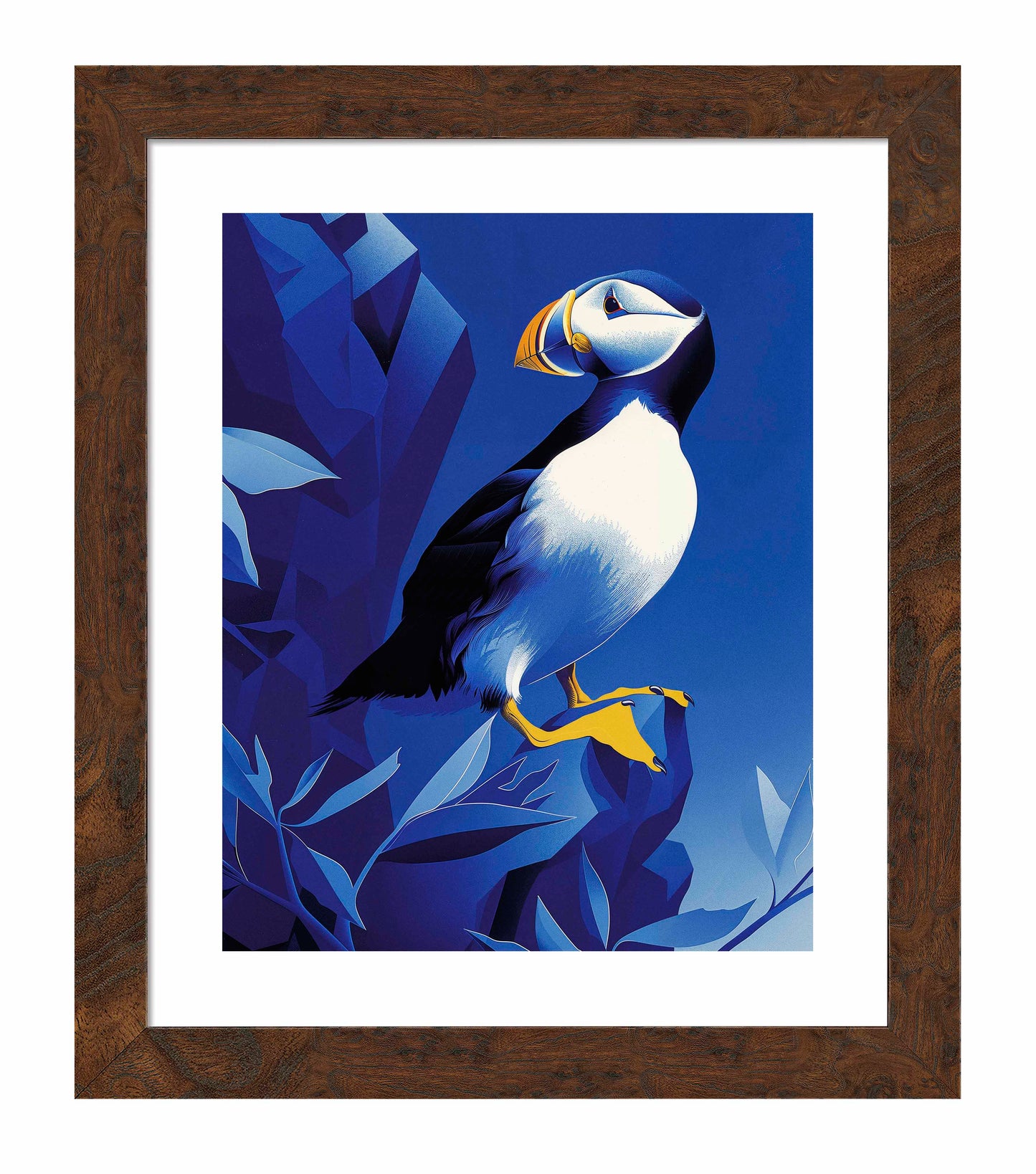 Arctic Sentinel - Puffin on Rocky Cliff - Art Prints