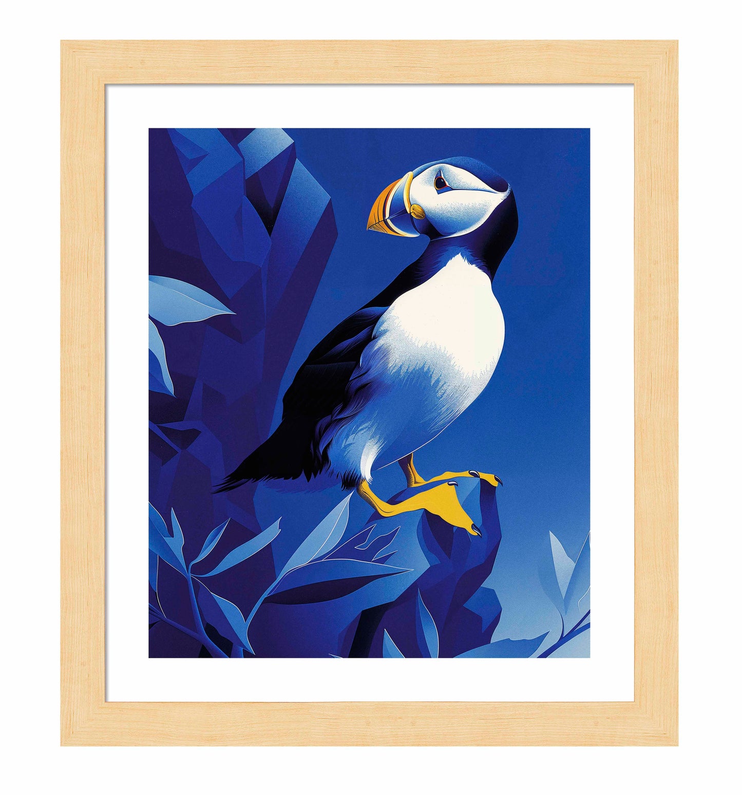 Arctic Sentinel - Puffin on Rocky Cliff - Art Prints