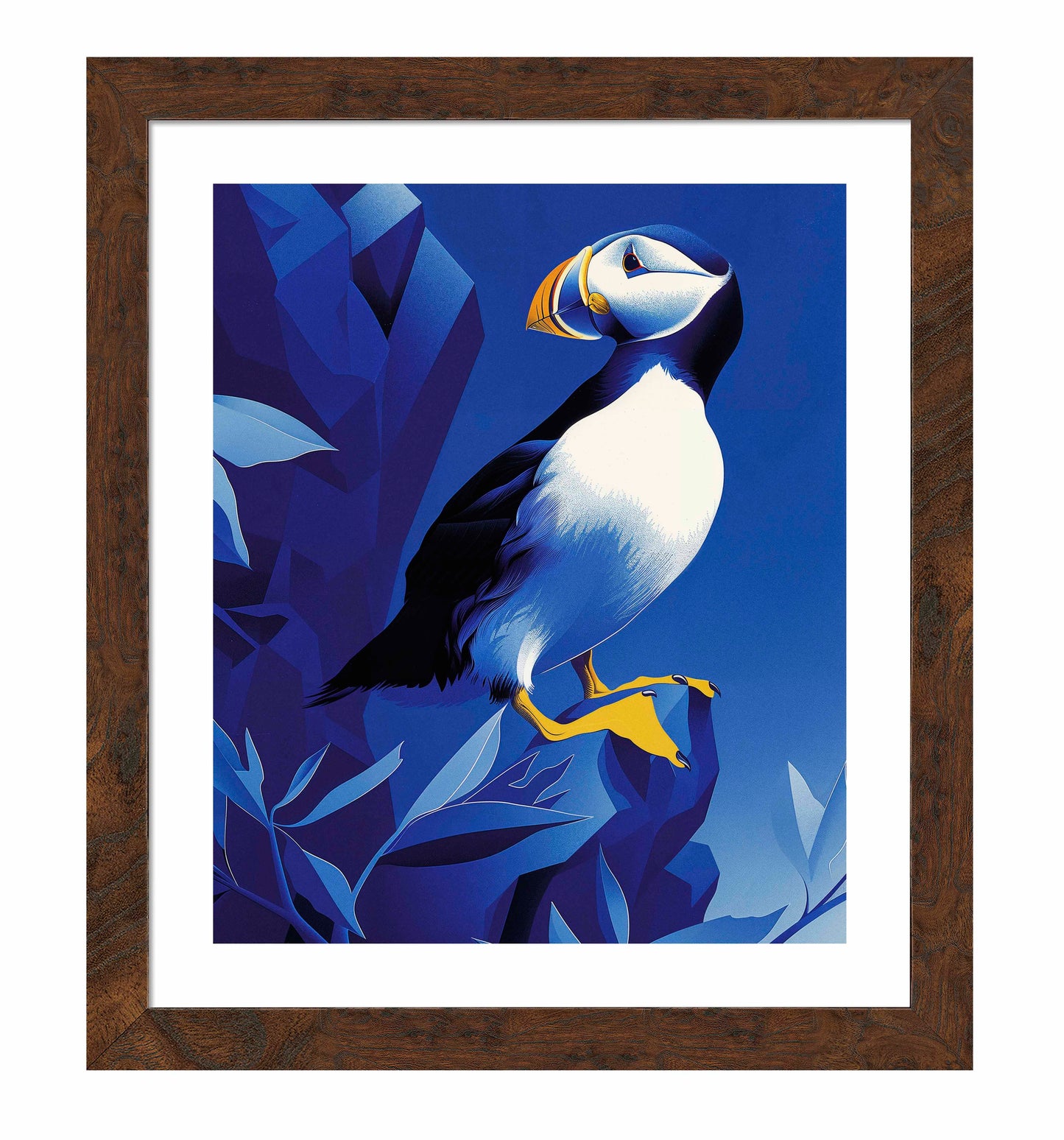 Arctic Sentinel - Puffin on Rocky Cliff - Art Prints