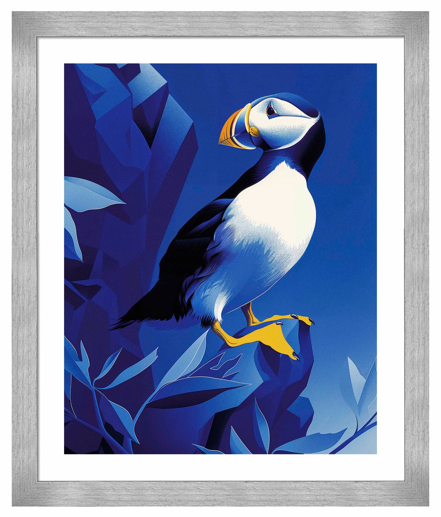 Arctic Sentinel - Puffin on Rocky Cliff - Art Prints