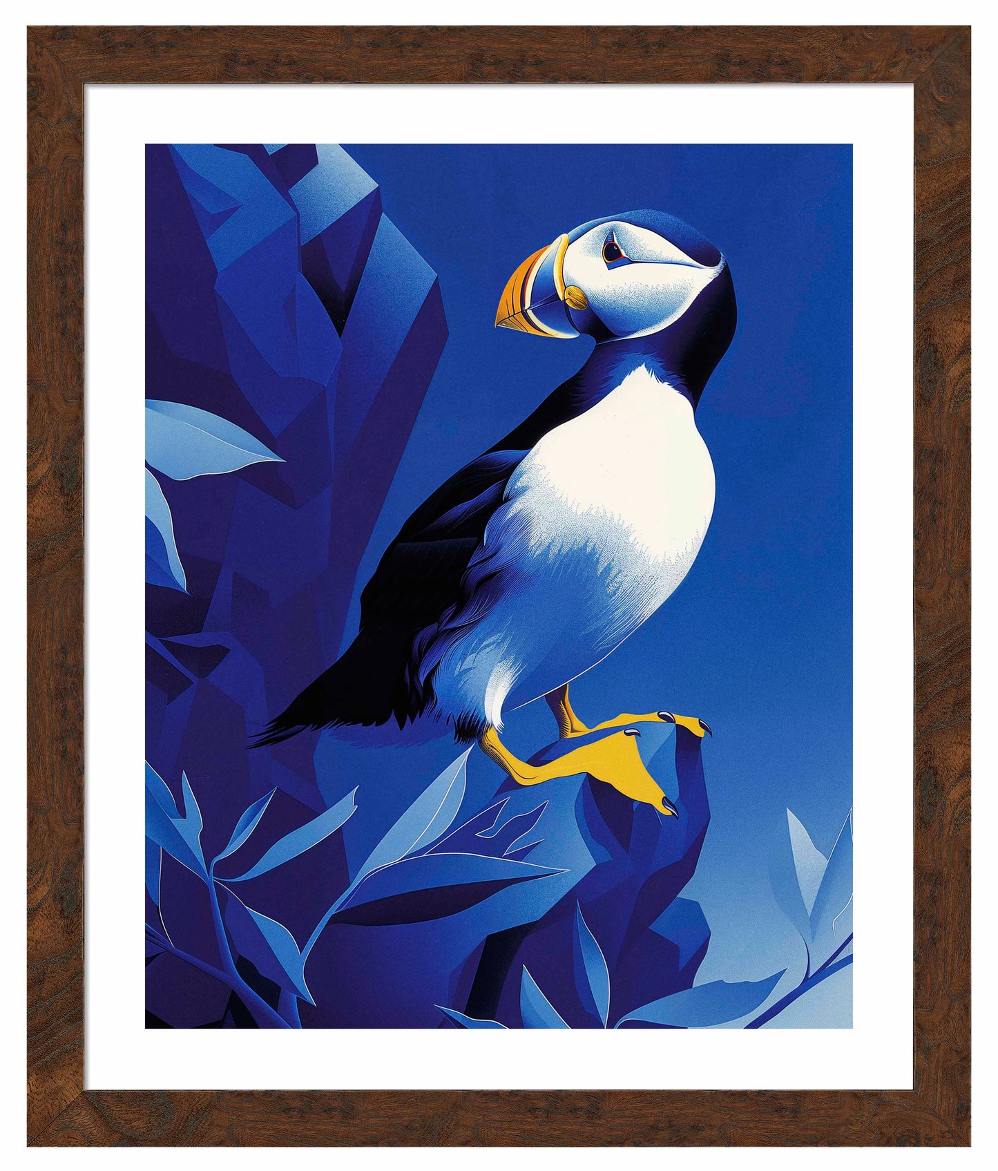 Arctic Sentinel - Puffin on Rocky Cliff - Art Prints