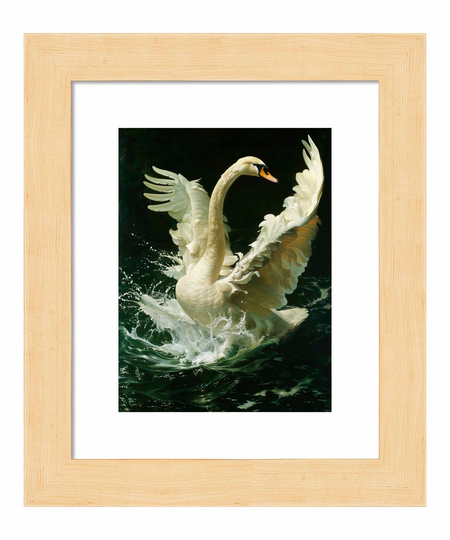 Ethereal Majesty - Swan in Flight - Art Prints