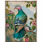 Verdant Splendor - Dove Amidst Blossoms - Gallery Wrapped Canvas