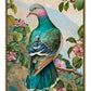 Verdant Splendor - Dove Amidst Blossoms - Gallery Wrapped Canvas