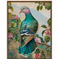 Verdant Splendor - Dove Amidst Blossoms - Gallery Wrapped Canvas