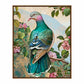 Verdant Splendor - Dove Amidst Blossoms - Gallery Wrapped Canvas