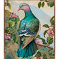 Verdant Splendor - Dove Amidst Blossoms - Gallery Wrapped Canvas
