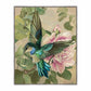 Emerald Flight - Hummingbird Among Hibiscus - Gallery Wrapped Canvas