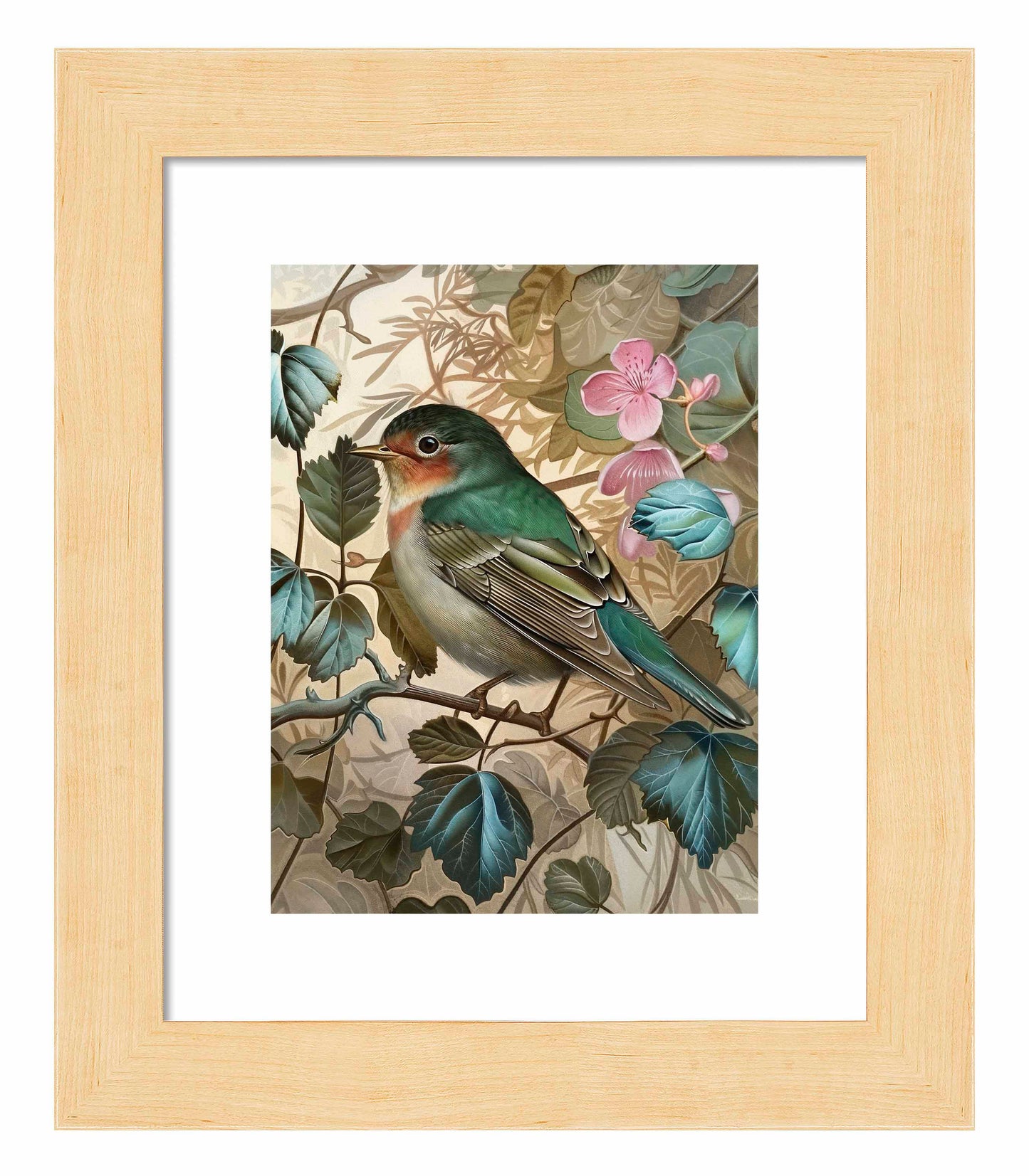 Sweet Melody - Songbird Among Blossoms - Art Prints