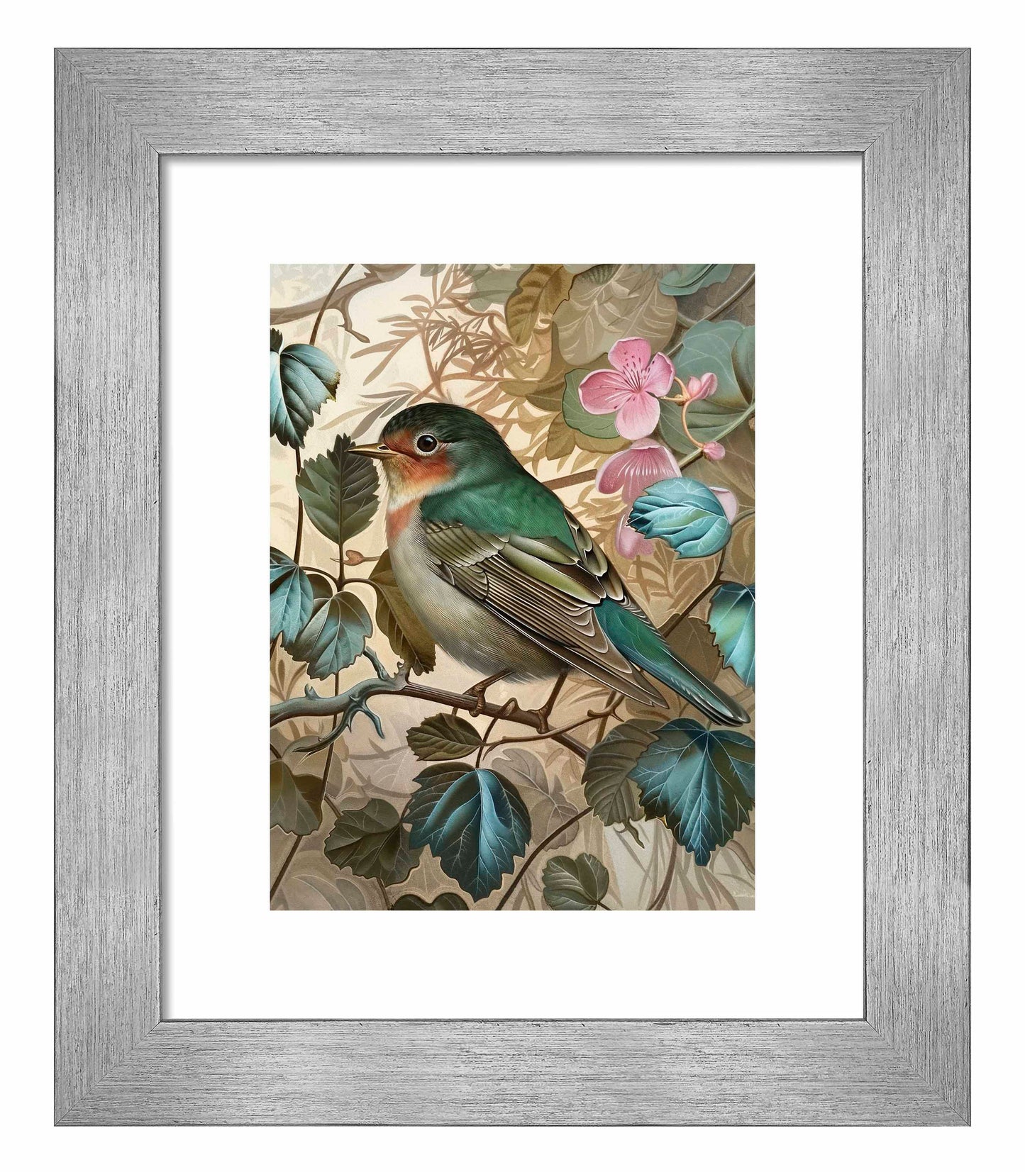 Sweet Melody - Songbird Among Blossoms - Art Prints