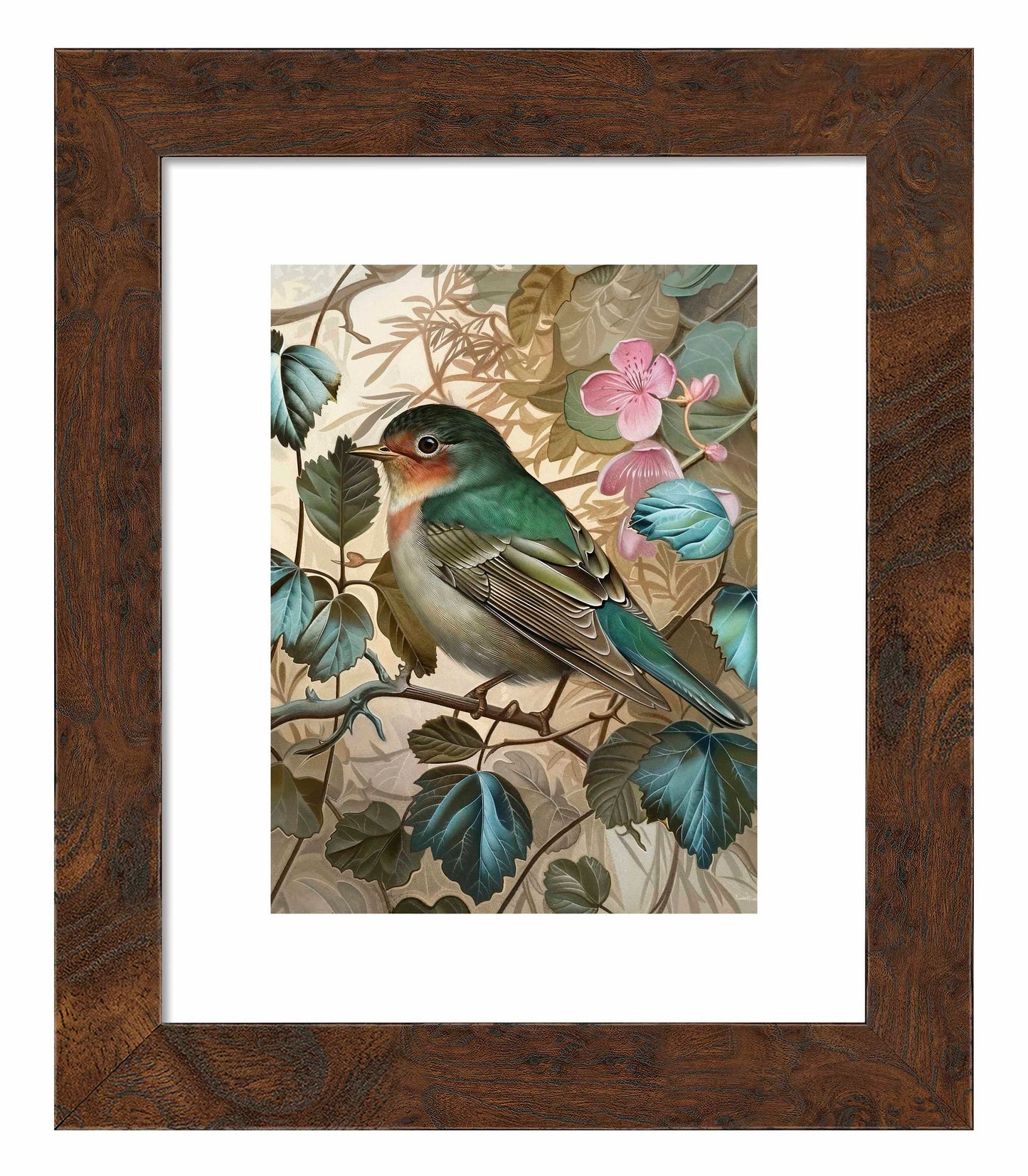 Sweet Melody - Songbird Among Blossoms - Art Prints