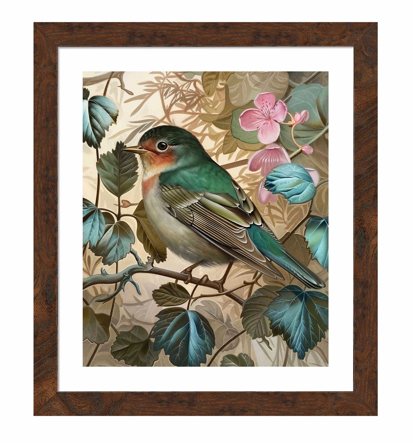 Sweet Melody - Songbird Among Blossoms - Art Prints