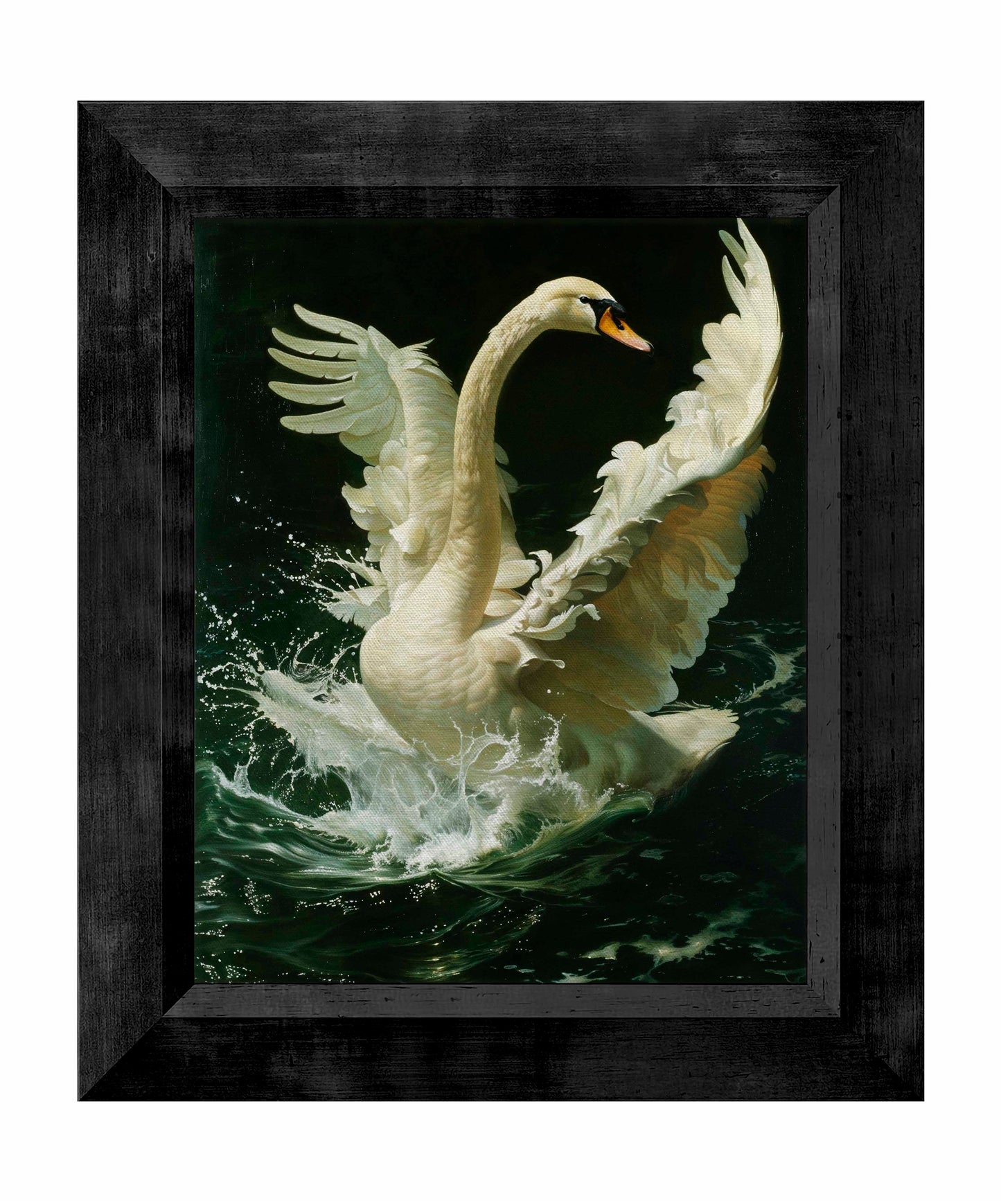 Ethereal Majesty - Swan in Flight - Limited Edition Canvas