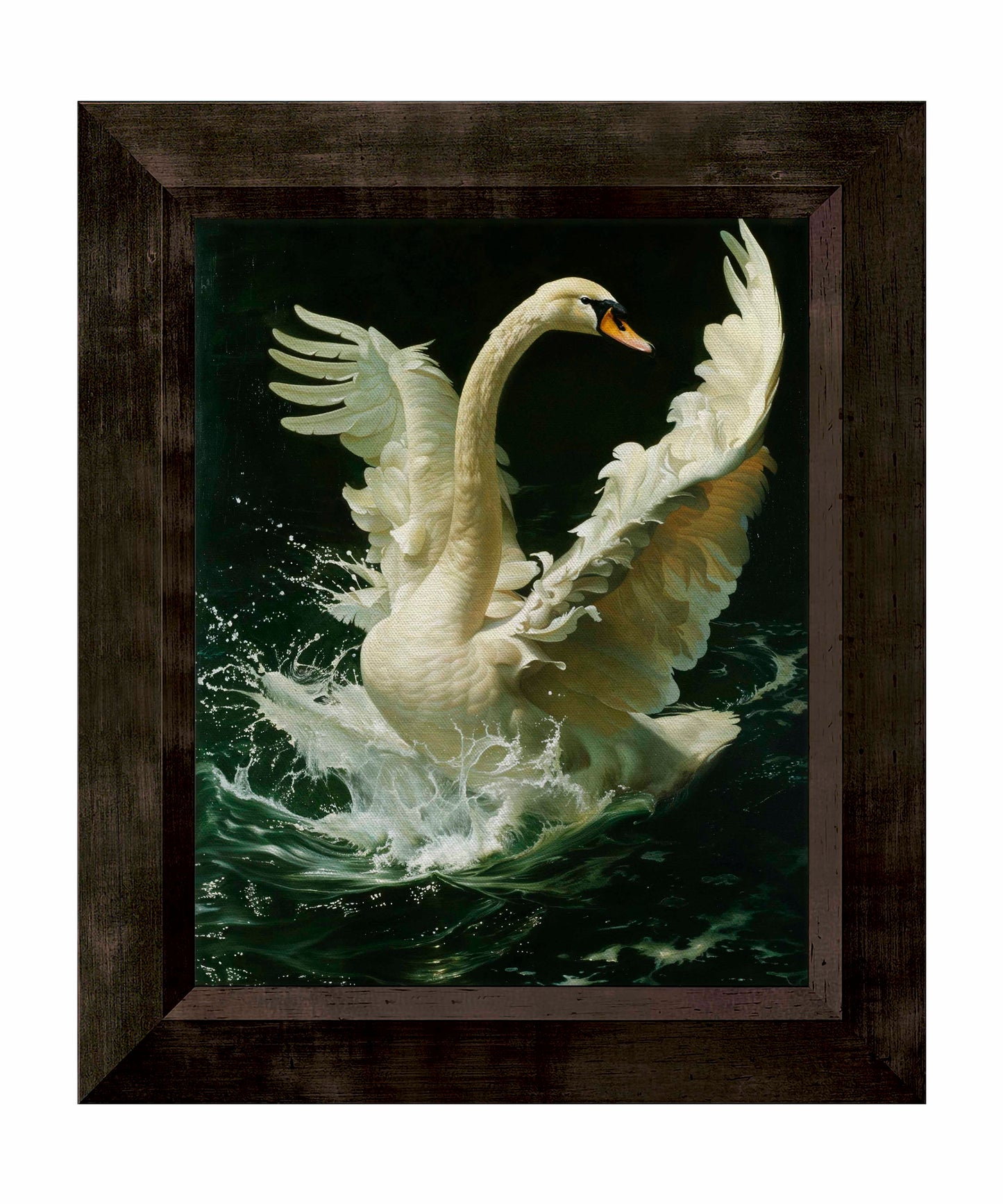 Ethereal Majesty - Swan in Flight - Limited Edition Canvas