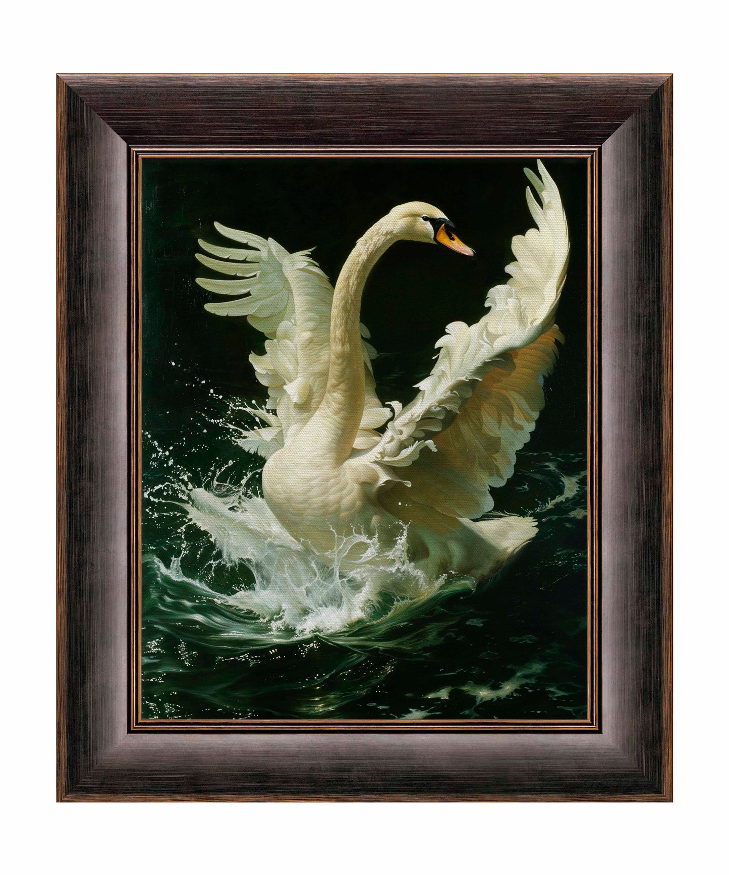 Ethereal Majesty - Swan in Flight - Limited Edition Canvas