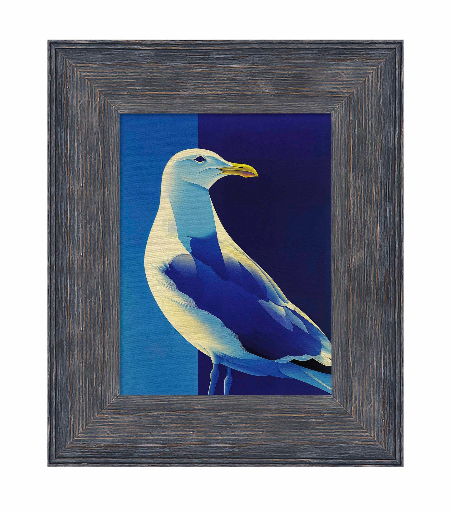 Luminous Sentinel - Seagull in Azure Light - Limited Edition Canvas